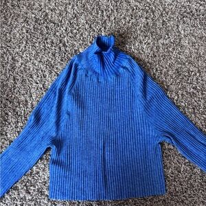 Urban Renewal Vibrant Blue Cowl Neck Sweater